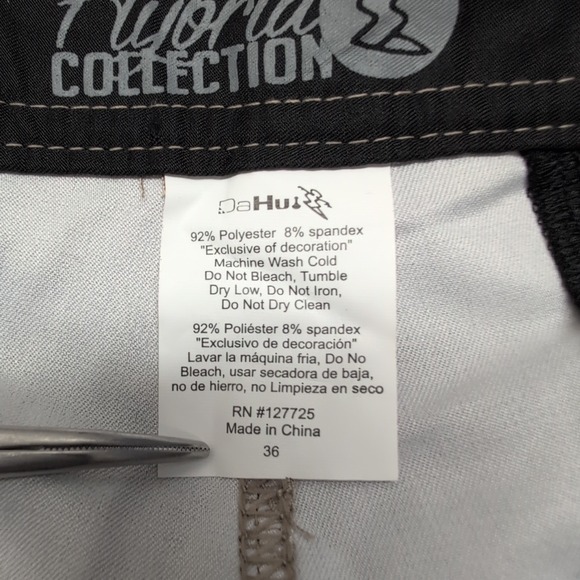 NWT Da Hui Hybrid Collection Shorts Men's 36 Heather Khaki Stretch - Picture 5 of 5